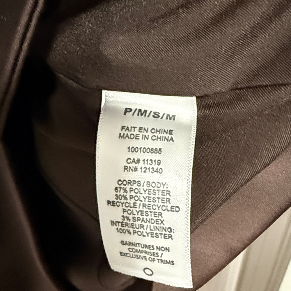 Dynamite Noa Oversized Satin Blazer Java Brown Size S/M NWT - Picture 7 of 8